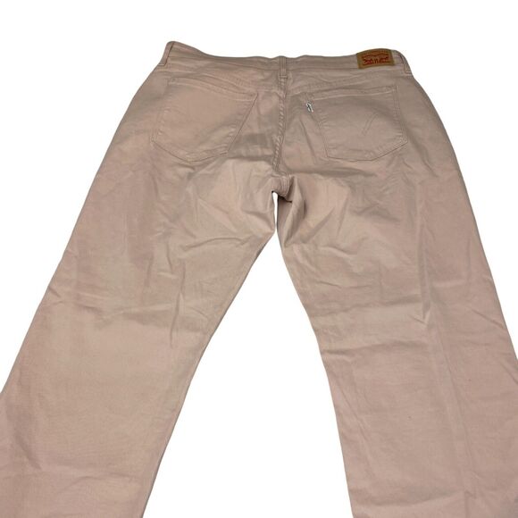 Levi 505 Straight Leg Jeans Womens Mid Rise Straight Leg Size 33 Pink - Picture 14 of 15